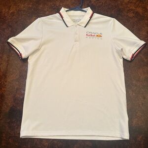 Oracle Redbull Men's White Polo Shirt